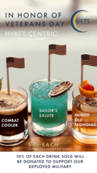 Honoring Veterans Day All Month at Caña & Hyatt Centric Brickell Miami