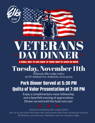 Veterans Dinner & Quilts of Valor Presentation