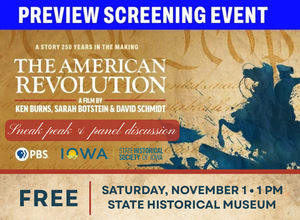 Iowa PBS Ken Burns Documentary Preview and Panel Discussion: The American Revolution