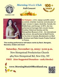 Morning Music Club Fall Concert