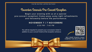 November Serenade Pre-Concert Reception