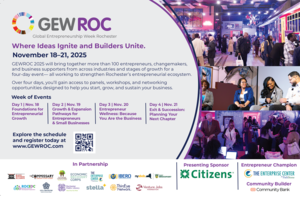Global Entrepreneurship Week Rochester (GEWROC 2025) — November 18–21, 2025!