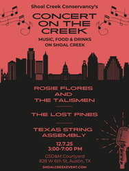 Shoal Creek Conservancy's Concert on the Creek
