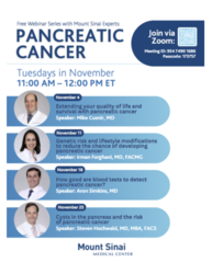 Pancreatic Cancer Awareness Webinar