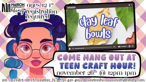 Teen craft hour!