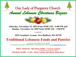 Our Lady of Purgatory Annual Lebanese Christmas Bazaar