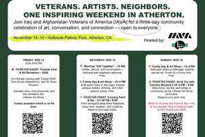 Join Atherton Arts Foundation and Iraq & Afghanistan Veterans of America for a Weekend of Art