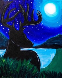 "Stag in the Night" In-Studio Paint Party!