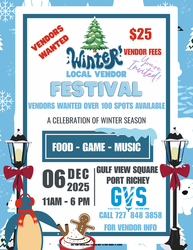 VENDORS WANTED Winter Fest Port Richey
