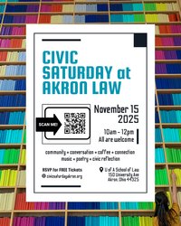 Civic Saturday at Akron Law