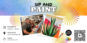 Pastel Agave Paint and Sip at Hotel McCoy