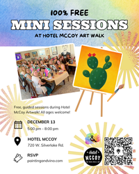 Free Mini Sessions at Hotel McCoy Artwalk