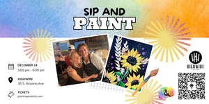 Sunflower Magic Sip & Paint at HighWire