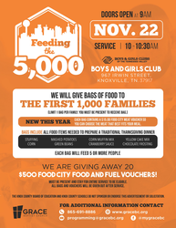 Feeding the 5,000- Thanksgiving Groceries Giveaway