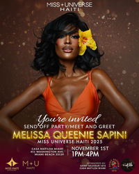 Miss Universe Haiti 2025 Send-Off Party: Melissa Queenie Sapini