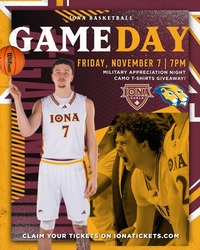 Iona Men’s Basketball Home Opener and Military Appreciation Night