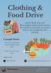 Clothing & Food Drive!