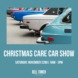 BELL TOWER TO HOST HOLIDAY-THEMED CHRISTMAS CARE CAR,  TRUCK AND BIKE SHOW