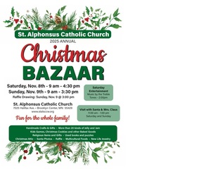 St. Alphonsus 2025 Christmas Bazaar