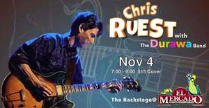 Blues Artist Chris Ruest Returns to Headline The Backstage with Durawa