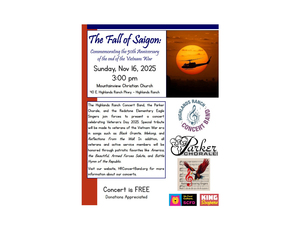 The Highlands Ranch Concert Band presents: "The Fall of Saigon, A FREE Concert Band Concert