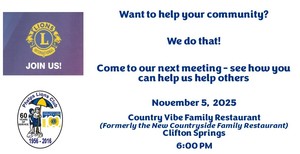 Phelps Lions Club Meeting