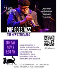 POP GOES JAZZ - Dmitri Matheny Group plays Cellar Cat