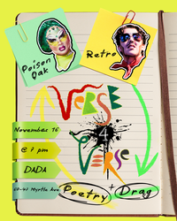 Verse4Verse: Drag   Poetry