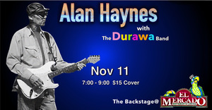 Blues Artist Alan Haynes Returns to Headline The Backstage with Durawa