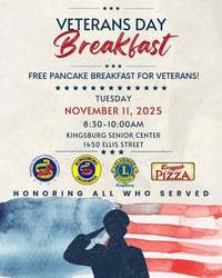 Kingsburg Veteran's Day Breakfast & Program 2025