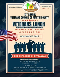 1st Annual Heroes Among Us Celebration Lunch for Martin County Veterans Residents