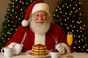 Breakfast Buffet with Santa
