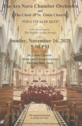 The Ars Nova Musicians and Choir of St. Louis Church present "Viva Vivaldi!"