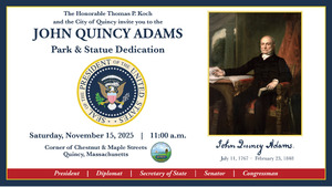 John Quincy Adams Park And Statue Dedication
