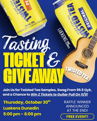 TWISTED TEA GUITAR PULL TICKET RAID