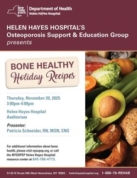 Bone Healthy Recipes - Helen Hayes Hospital Osteoporosis Support & Education Group