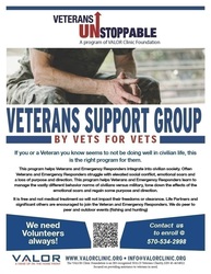 VETERANS UNSTOPPABLE PROGRAM - WEEKLY Classes - VALOR Clinic Foundation - 11/13/25