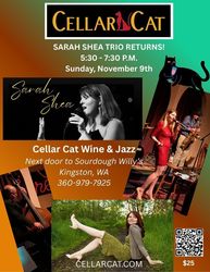 Kobe Japan vocalist of the year 2025 SARAH SHEA Trio plays CELLAR CAT!