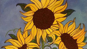 Paint and Snack: Sunflower Trio