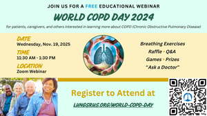 Breathe California's FREE World COPD Day Webinar