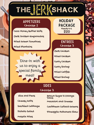 The Jerk Shack Dine-In Holiday Family Package