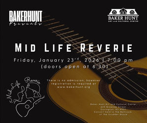 Ballroom Concert | Mid Life Reverie | Friday, January 23rd | 7:00 pm