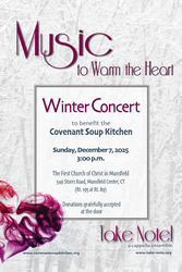 Take Note! A Cappella Ensemble Upcoming Benefit Concert to help the Covenant Soup Kitchen