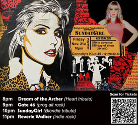 SundayGirl (Blondie tribute) @ Connolly's Klub 45