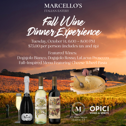 Marcello’s Fall Wine Dinner