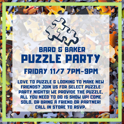 Puzzle Party in The Cottage at Bard & Baker in Troy