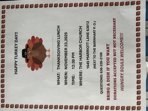 Harbor Church Thanksgiving Dinner