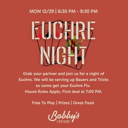 Euchre Night @ Bobby's Eastside