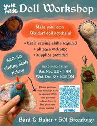 Waldorf Doll Workshop at Bard & Baker with Jul of Yule Made