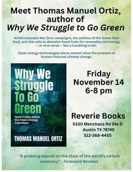 Meet the author and book signing: "Why We Struggle to Go Green"